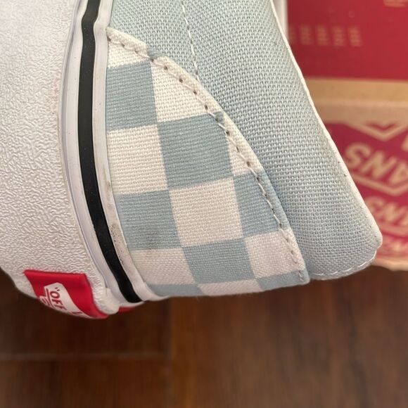 VANS CLASSIC CHECKBOARD BABY BLUE WOMEN SIZE 7.5 - Picture 7 of 7